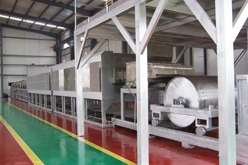 產品用途：鋼帶爐焙燒工業(yè)粉體，規(guī)格：28-1.5米電加熱